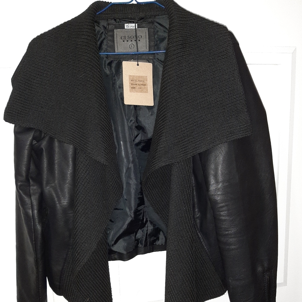 *SOLD* Stylish Black Leather Jacket